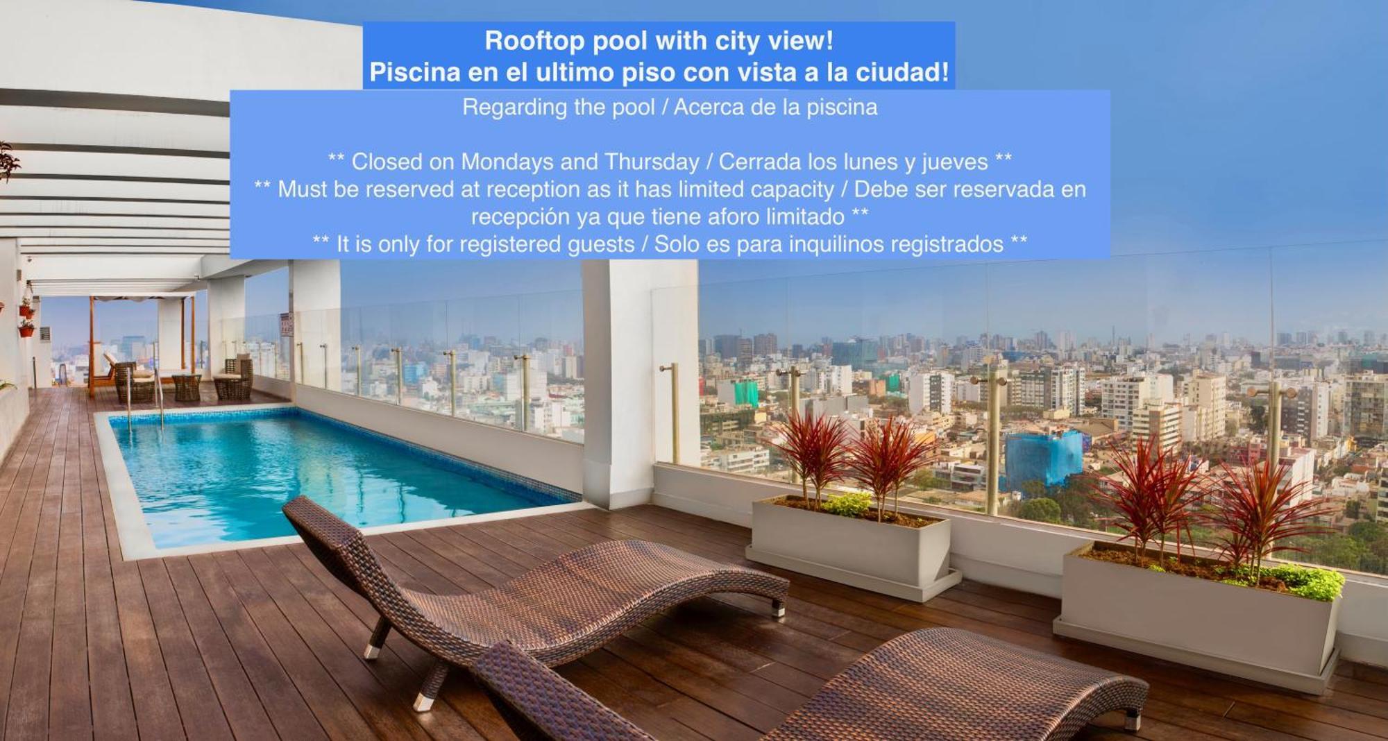 Alu Apartments - Limit With Miraflores Panoramic City View Lima Eksteriør billede
