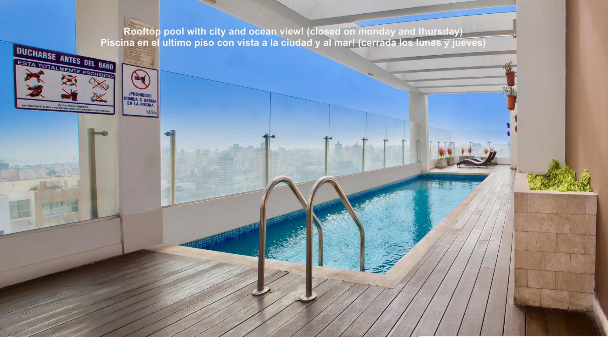 Alu Apartments - Limit With Miraflores Panoramic City View Lima Eksteriør billede